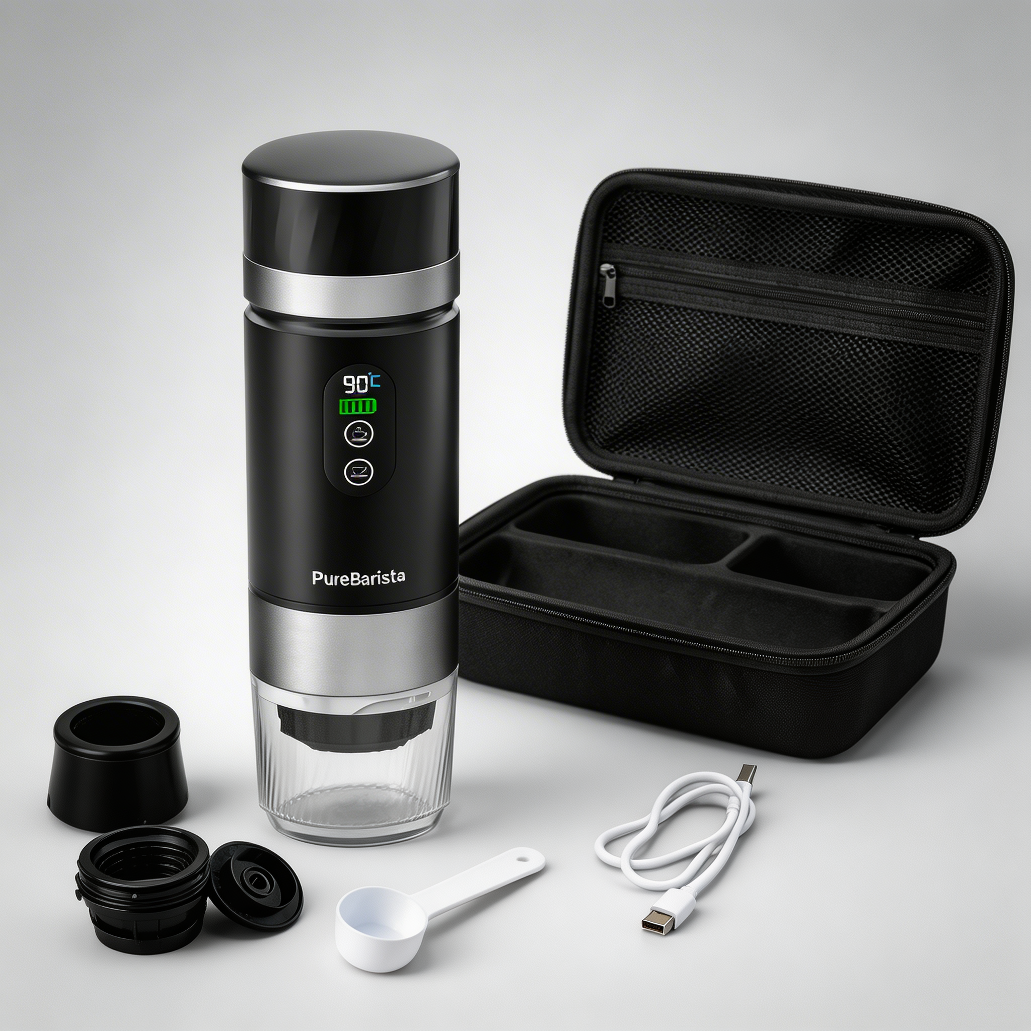 PureBarista Travel Edition — Cafetera espresso portátil